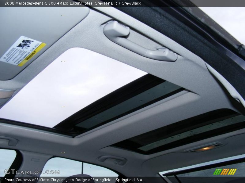 Steel Grey Metallic / Grey/Black 2008 Mercedes-Benz C 300 4Matic Luxury