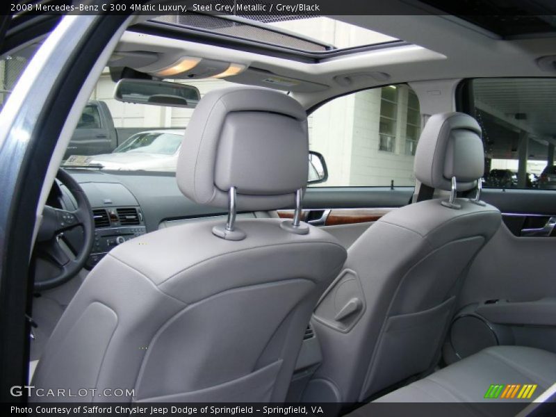Steel Grey Metallic / Grey/Black 2008 Mercedes-Benz C 300 4Matic Luxury