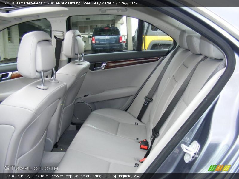 Steel Grey Metallic / Grey/Black 2008 Mercedes-Benz C 300 4Matic Luxury
