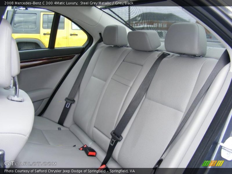 Steel Grey Metallic / Grey/Black 2008 Mercedes-Benz C 300 4Matic Luxury