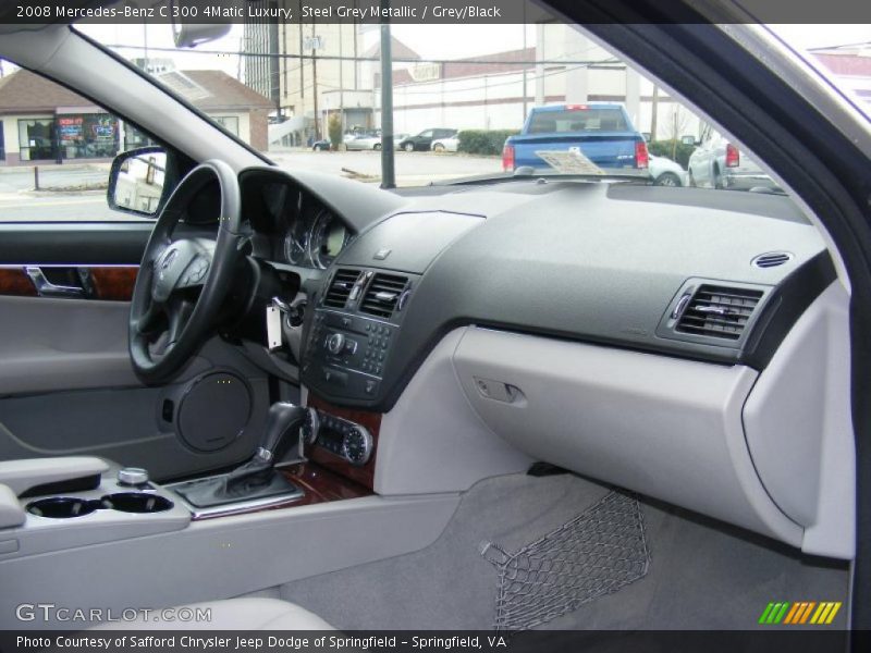 Steel Grey Metallic / Grey/Black 2008 Mercedes-Benz C 300 4Matic Luxury