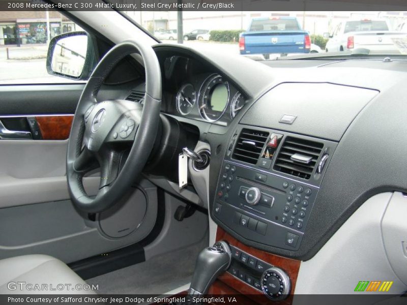 Steel Grey Metallic / Grey/Black 2008 Mercedes-Benz C 300 4Matic Luxury