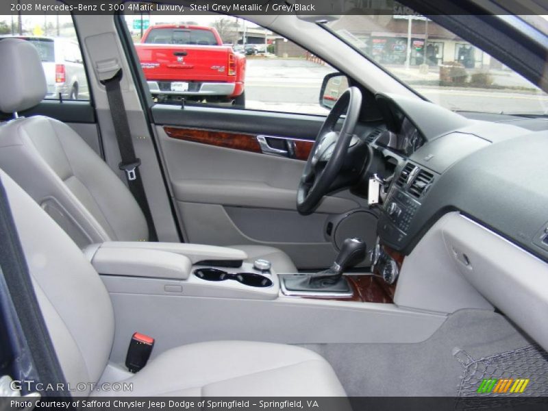 Steel Grey Metallic / Grey/Black 2008 Mercedes-Benz C 300 4Matic Luxury