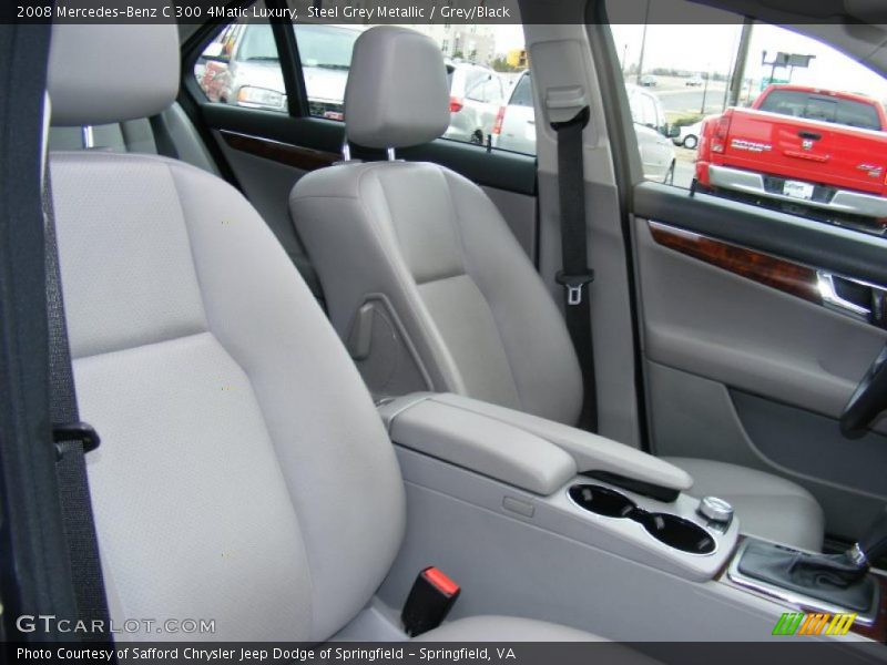 Steel Grey Metallic / Grey/Black 2008 Mercedes-Benz C 300 4Matic Luxury