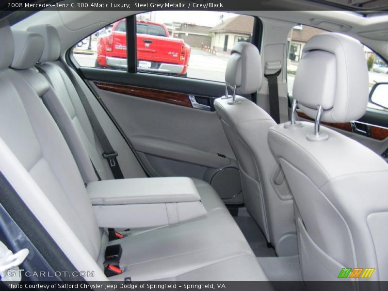 Steel Grey Metallic / Grey/Black 2008 Mercedes-Benz C 300 4Matic Luxury