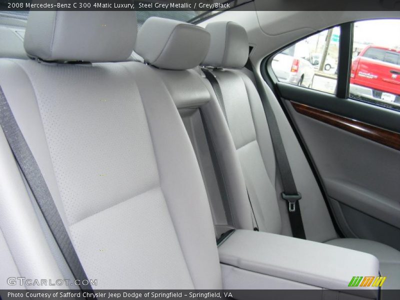 Steel Grey Metallic / Grey/Black 2008 Mercedes-Benz C 300 4Matic Luxury