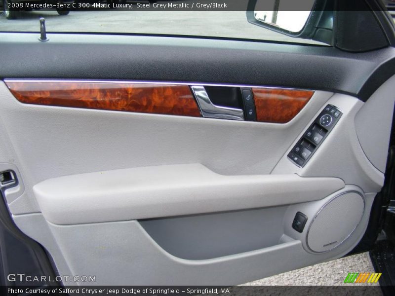 Steel Grey Metallic / Grey/Black 2008 Mercedes-Benz C 300 4Matic Luxury