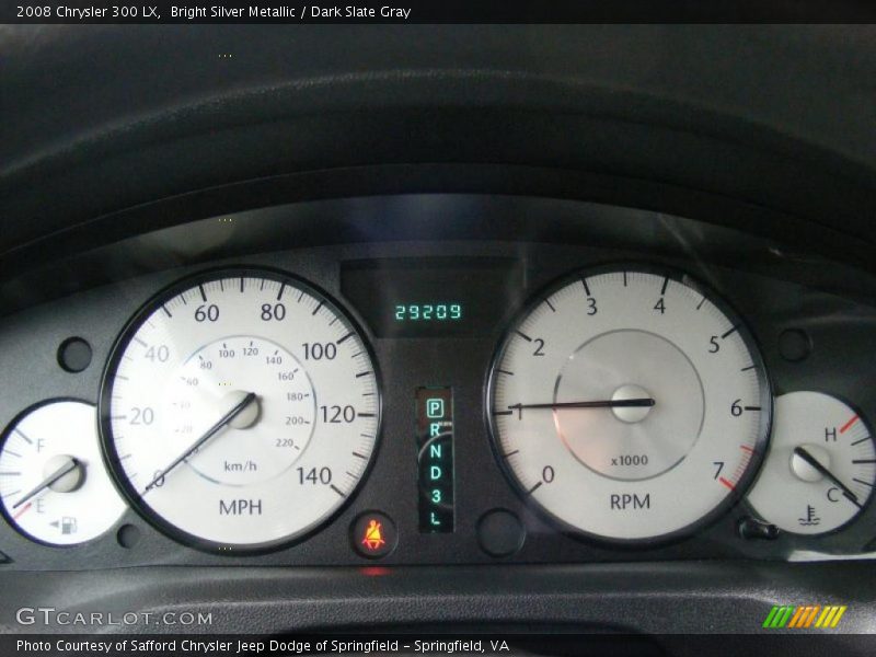 Bright Silver Metallic / Dark Slate Gray 2008 Chrysler 300 LX