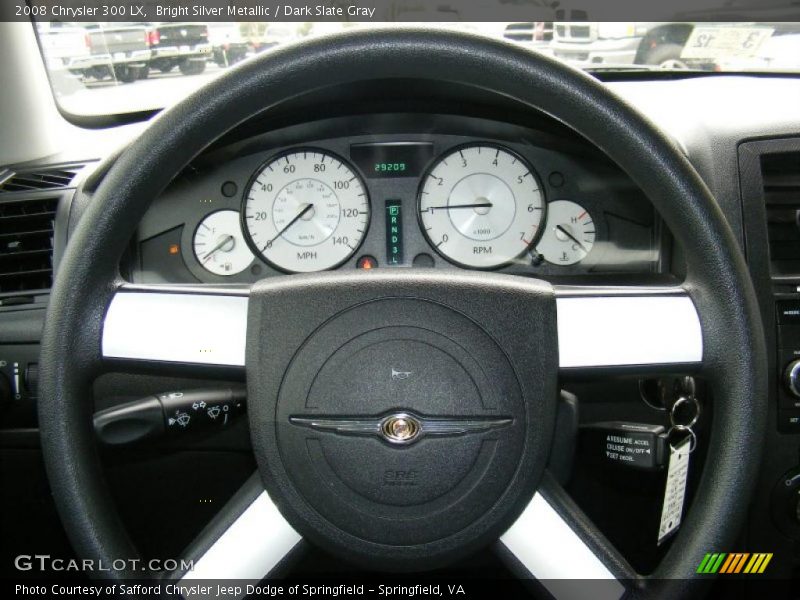 Bright Silver Metallic / Dark Slate Gray 2008 Chrysler 300 LX