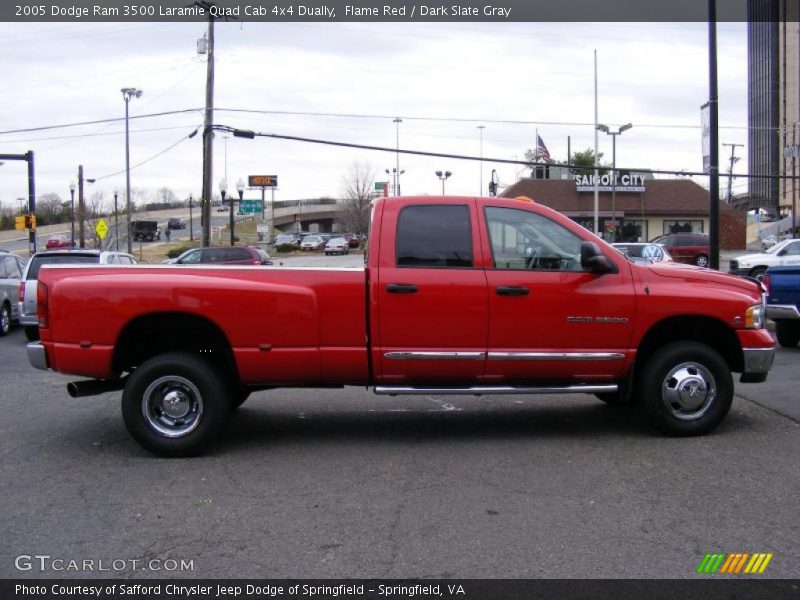  2005 Ram 3500 Laramie Quad Cab 4x4 Dually Flame Red