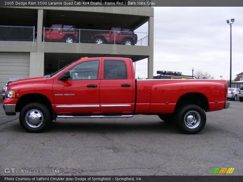  2005 Ram 3500 Laramie Quad Cab 4x4 Dually Flame Red
