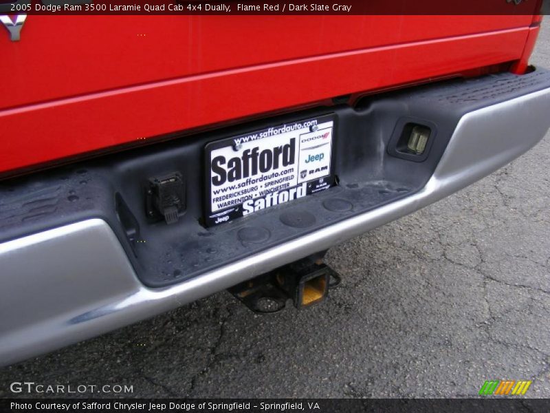 Flame Red / Dark Slate Gray 2005 Dodge Ram 3500 Laramie Quad Cab 4x4 Dually