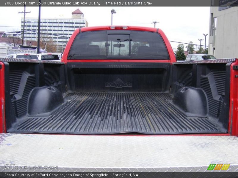 Flame Red / Dark Slate Gray 2005 Dodge Ram 3500 Laramie Quad Cab 4x4 Dually