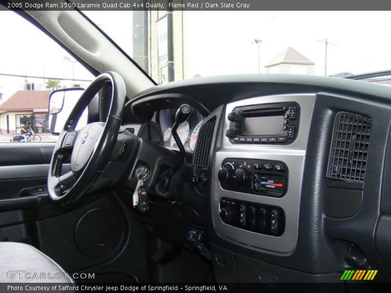 Flame Red / Dark Slate Gray 2005 Dodge Ram 3500 Laramie Quad Cab 4x4 Dually