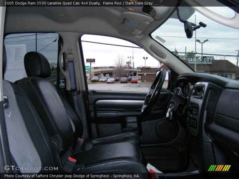 Flame Red / Dark Slate Gray 2005 Dodge Ram 3500 Laramie Quad Cab 4x4 Dually