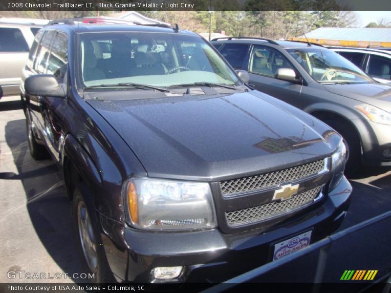 Black Granite Metallic / Light Gray 2008 Chevrolet TrailBlazer LT