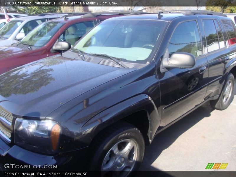 Black Granite Metallic / Light Gray 2008 Chevrolet TrailBlazer LT