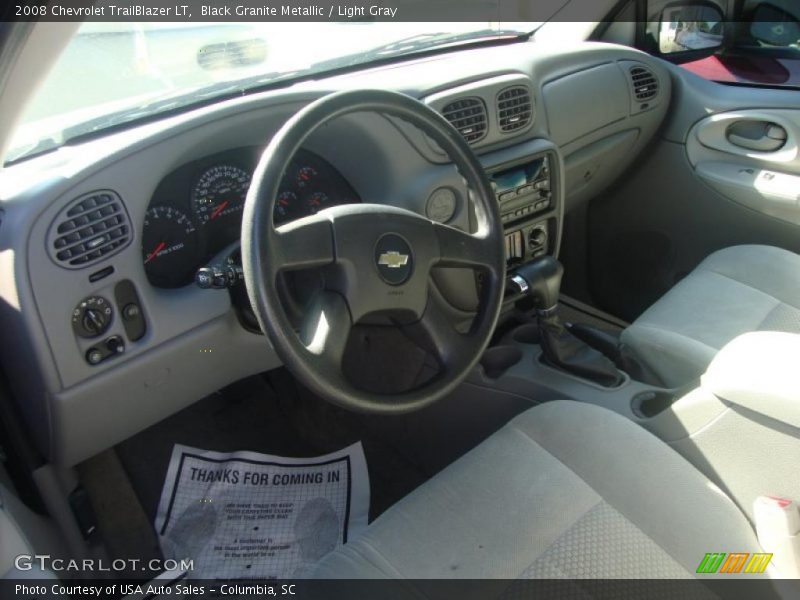 Black Granite Metallic / Light Gray 2008 Chevrolet TrailBlazer LT