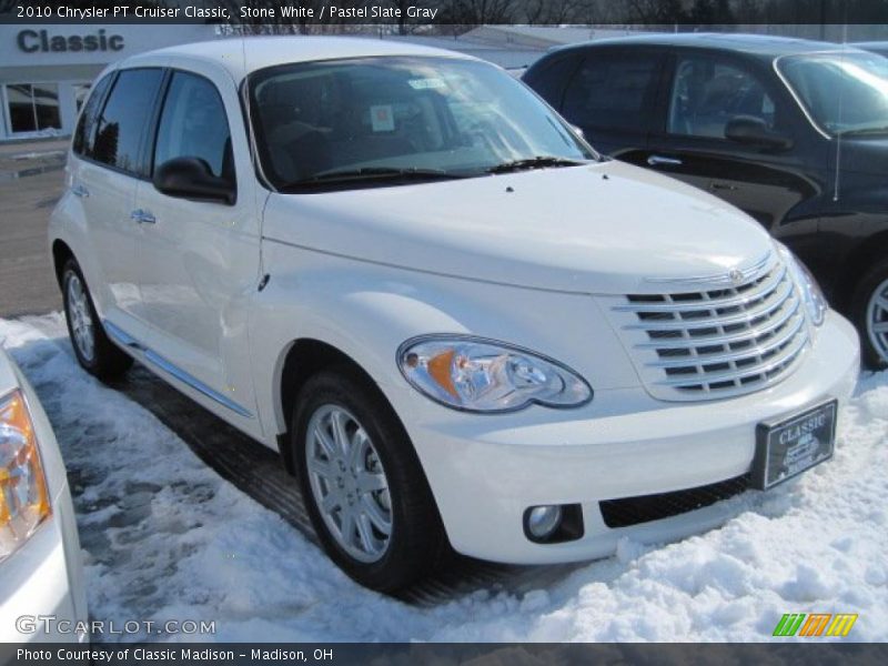 Stone White / Pastel Slate Gray 2010 Chrysler PT Cruiser Classic