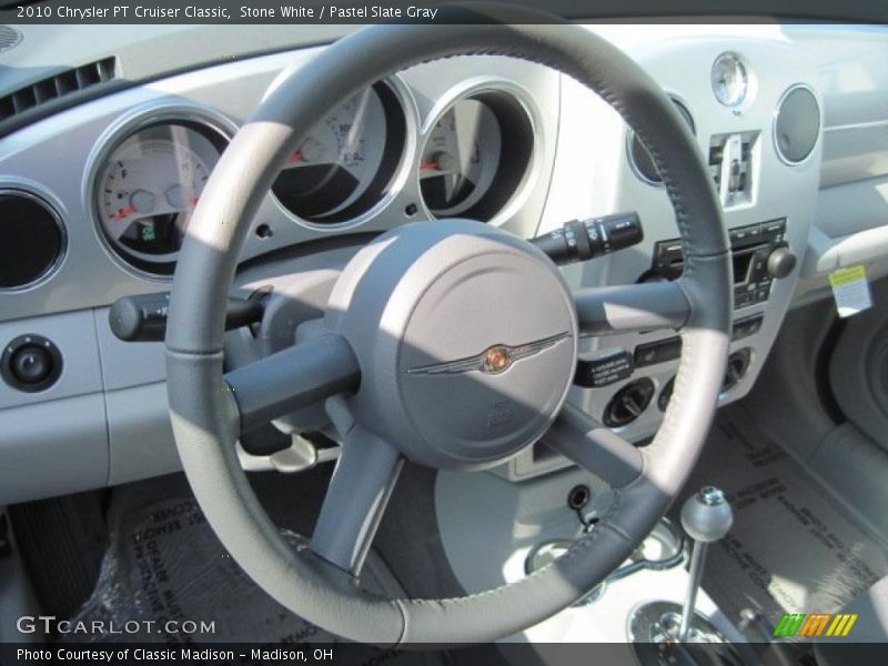 Stone White / Pastel Slate Gray 2010 Chrysler PT Cruiser Classic