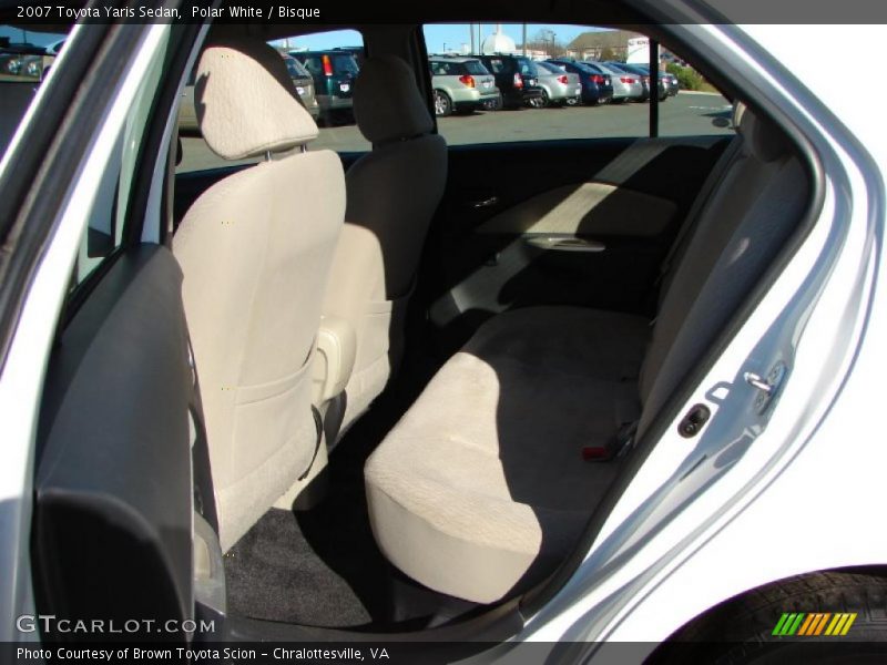 Polar White / Bisque 2007 Toyota Yaris Sedan