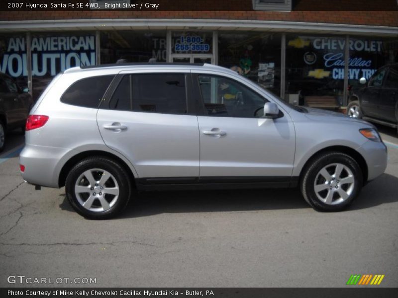 Bright Silver / Gray 2007 Hyundai Santa Fe SE 4WD