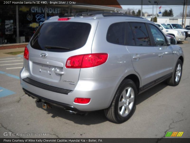 Bright Silver / Gray 2007 Hyundai Santa Fe SE 4WD