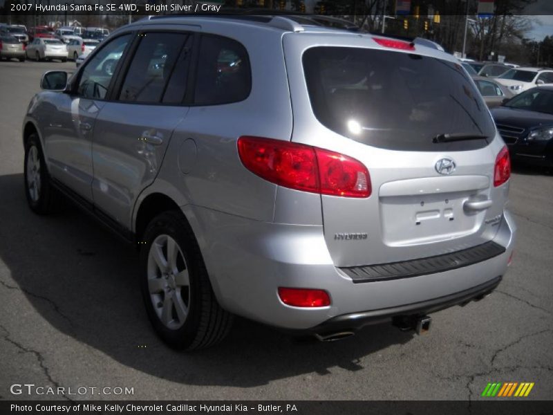 Bright Silver / Gray 2007 Hyundai Santa Fe SE 4WD