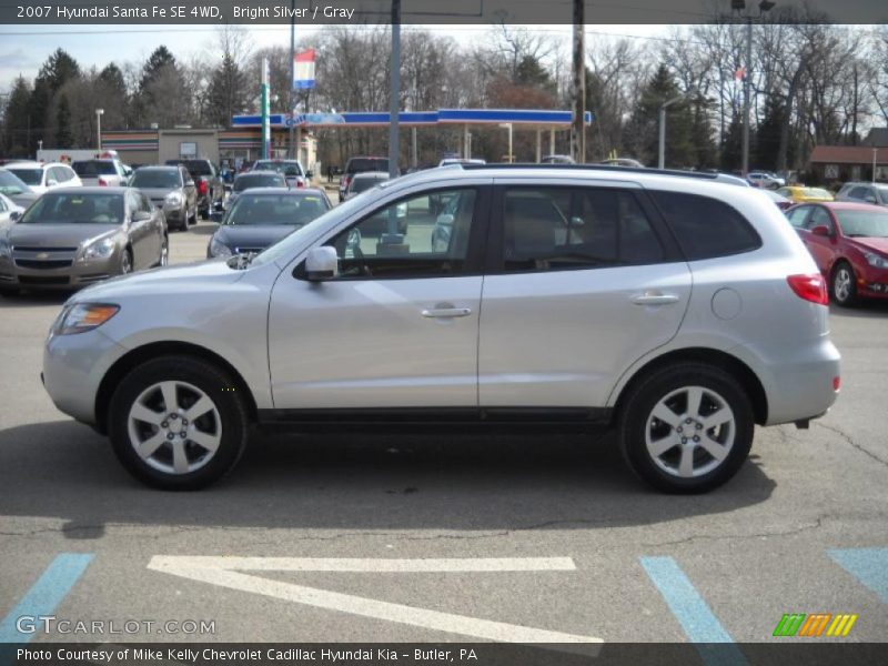 Bright Silver / Gray 2007 Hyundai Santa Fe SE 4WD