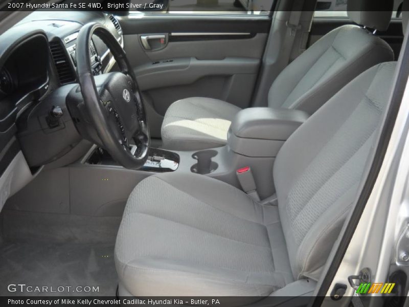 Bright Silver / Gray 2007 Hyundai Santa Fe SE 4WD