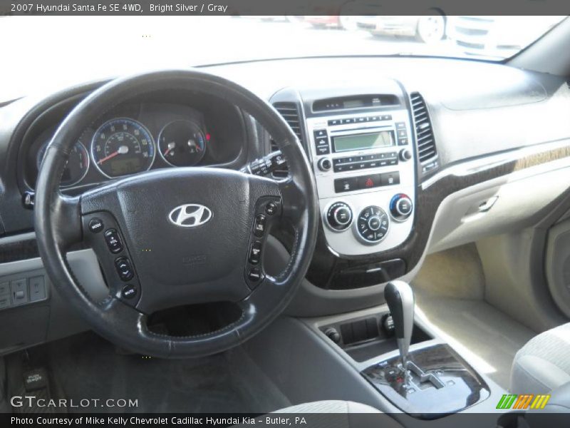 Bright Silver / Gray 2007 Hyundai Santa Fe SE 4WD