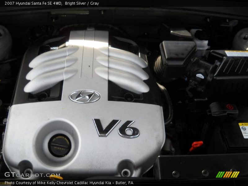 Bright Silver / Gray 2007 Hyundai Santa Fe SE 4WD