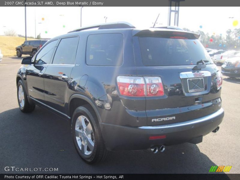 Deep Blue Metallic / Ebony 2007 GMC Acadia SLT AWD