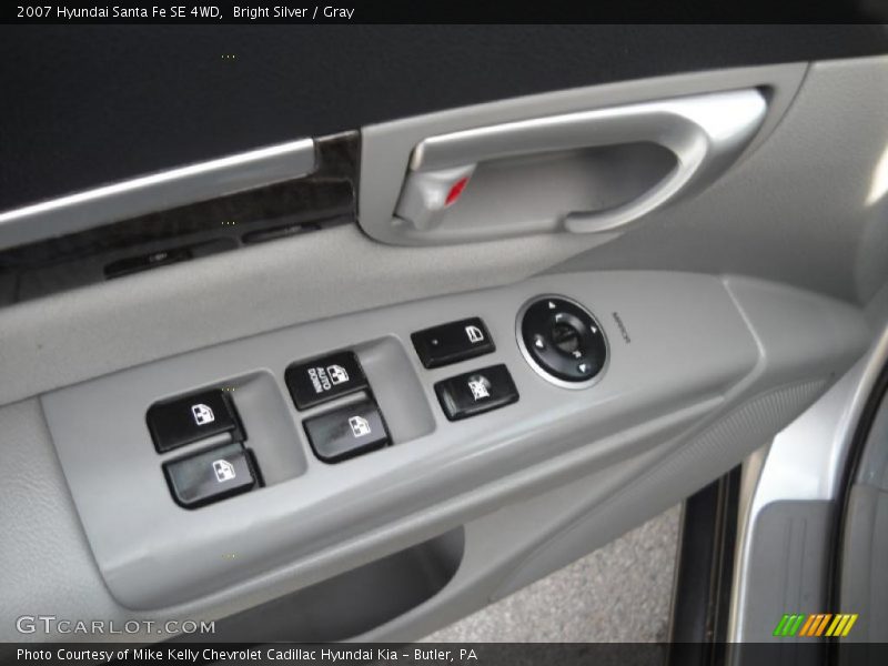 Bright Silver / Gray 2007 Hyundai Santa Fe SE 4WD