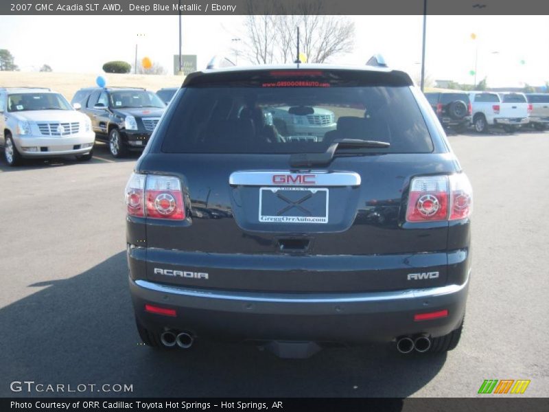 Deep Blue Metallic / Ebony 2007 GMC Acadia SLT AWD