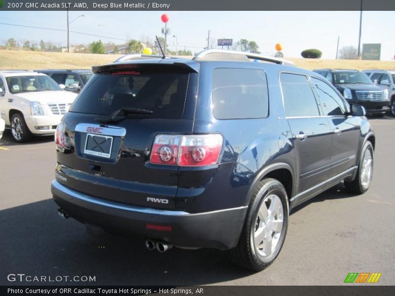 Deep Blue Metallic / Ebony 2007 GMC Acadia SLT AWD