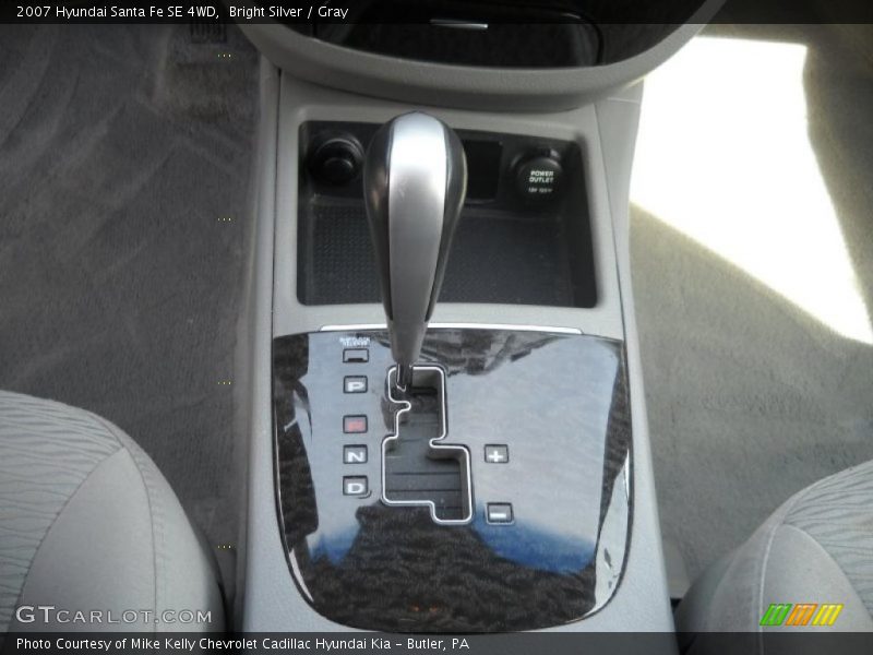 Bright Silver / Gray 2007 Hyundai Santa Fe SE 4WD