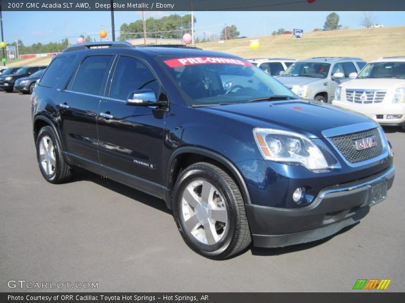 Deep Blue Metallic / Ebony 2007 GMC Acadia SLT AWD