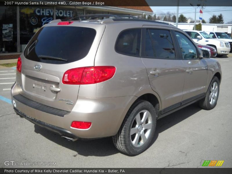 Golden Beige / Beige 2007 Hyundai Santa Fe Limited 4WD