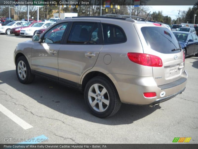 Golden Beige / Beige 2007 Hyundai Santa Fe Limited 4WD