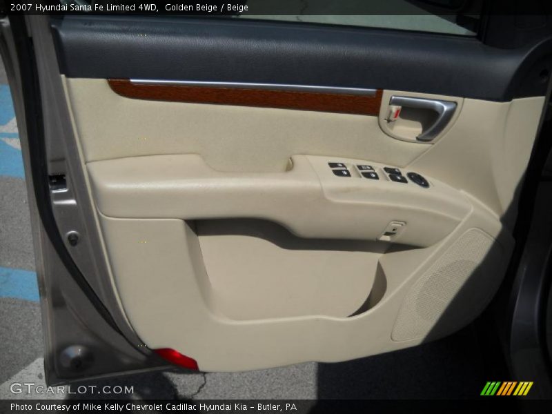 Golden Beige / Beige 2007 Hyundai Santa Fe Limited 4WD