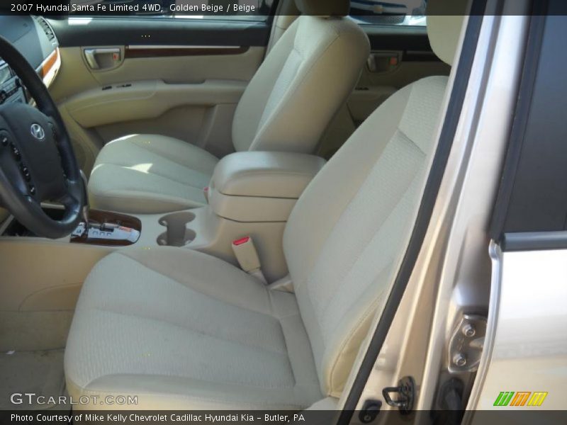 Golden Beige / Beige 2007 Hyundai Santa Fe Limited 4WD