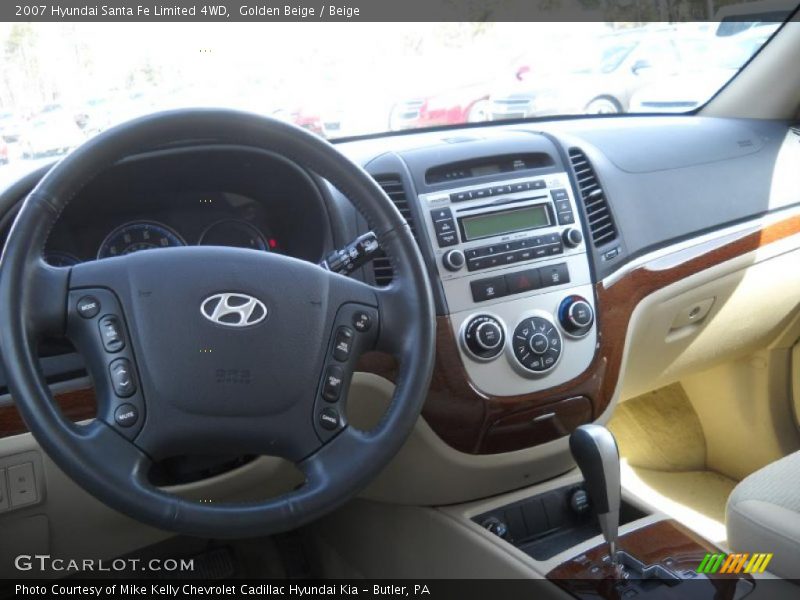Golden Beige / Beige 2007 Hyundai Santa Fe Limited 4WD