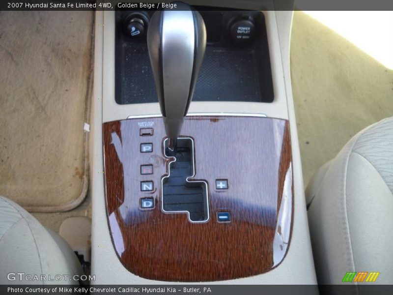 Golden Beige / Beige 2007 Hyundai Santa Fe Limited 4WD