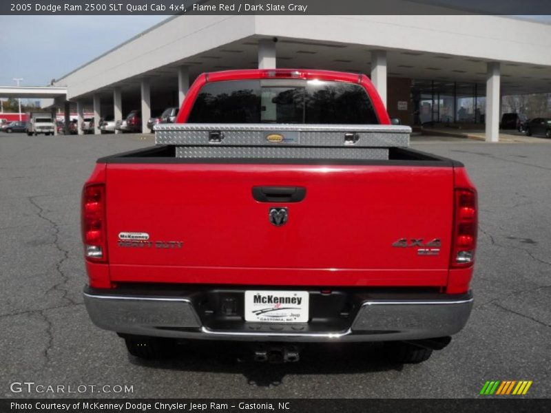 Flame Red / Dark Slate Gray 2005 Dodge Ram 2500 SLT Quad Cab 4x4