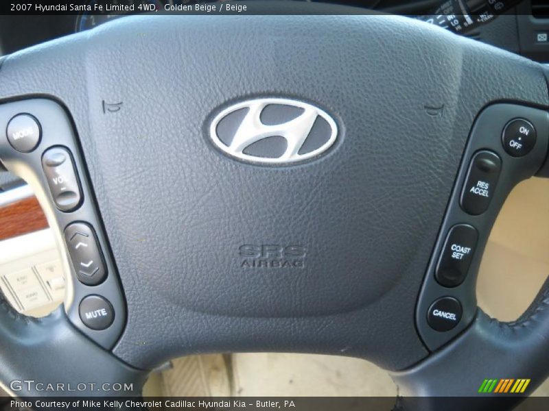 Golden Beige / Beige 2007 Hyundai Santa Fe Limited 4WD
