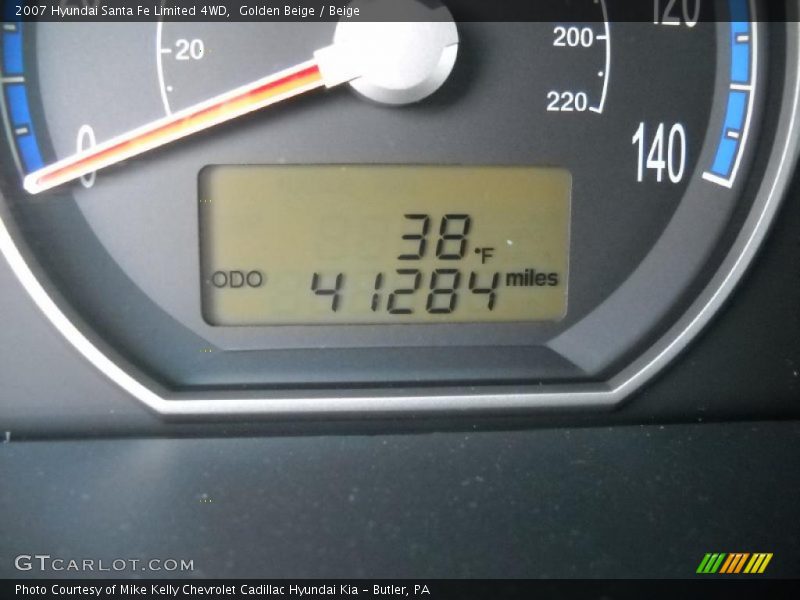 Golden Beige / Beige 2007 Hyundai Santa Fe Limited 4WD