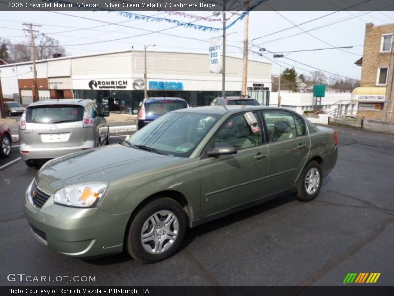 Silver Green Metallic / Cashmere Beige 2006 Chevrolet Malibu LS Sedan