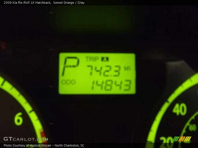 Sunset Orange / Gray 2009 Kia Rio Rio5 LX Hatchback