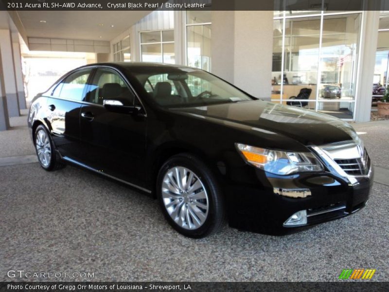 Crystal Black Pearl / Ebony Leather 2011 Acura RL SH-AWD Advance